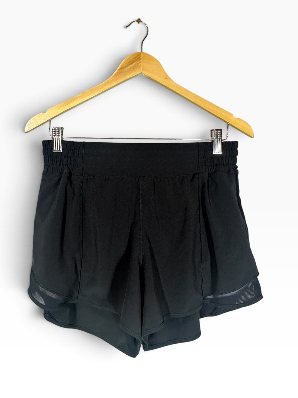 LULULEMON Hotty Hot High Rise Lined Short 4" Women's 10 black